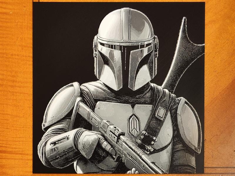 The Mandalorian Hueforge - 4 Colours