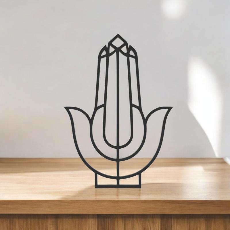 Gyan Mudra Line Art - Desktop Line Art