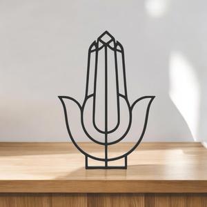 Gyan Mudra Line Art - Desktop Line Art