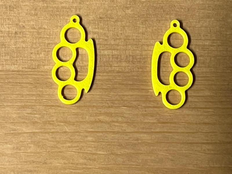 knuckle duster earrings