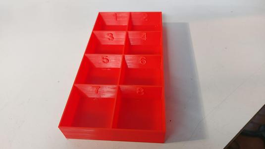 caja numerada para tornillos