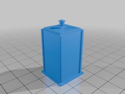 2nd doctor tardis (only two sides) low detail