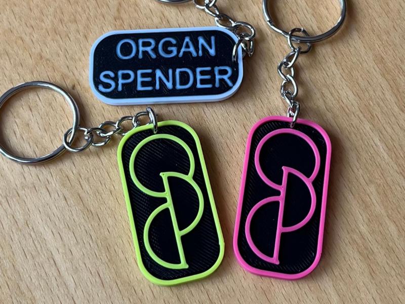 Organ Donor Keychain - Keyring