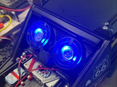 Realistic Cooling Fan，for 1/10 & 1/8 Scale RC Cars