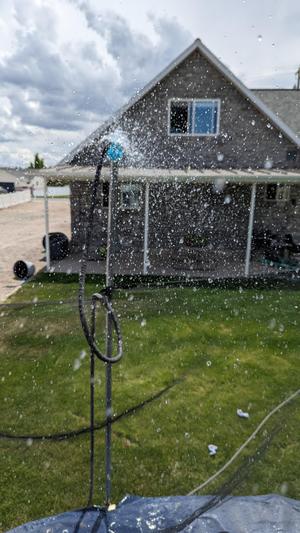 Trampoline Water Sprayer Print In Place #OutdoorThangs