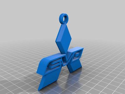 Mitsubishi Lancer Evolution logo keychain