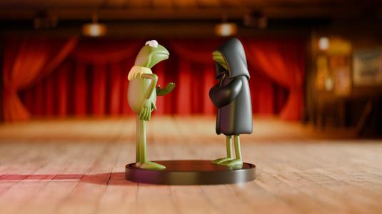 Kermit the Frog vs. Dark Kermit Edition - The Mupper Show Figurine