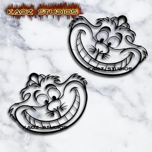 cheshire cat earrings alice in wonderland jewelry or keychain