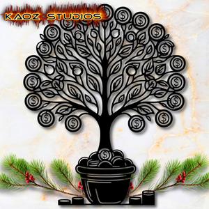 money tree wall art good luck charm wall decor