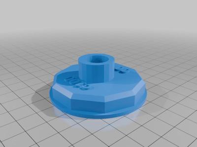 C100 Body cap for grip attatchment, with hole for relocator cable.