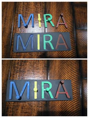 Baby nameplate (Mira)