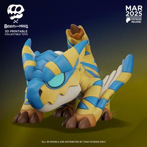 Tigrex MH Beast Mini 3D Printer File STL