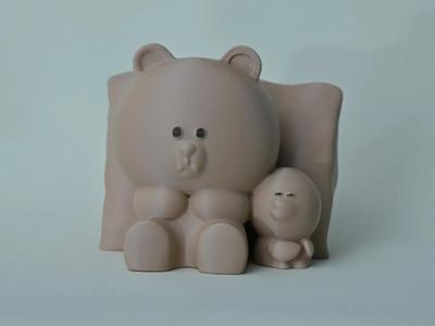 Brown Bear and Sally Duck, computer/car/desk ornaments