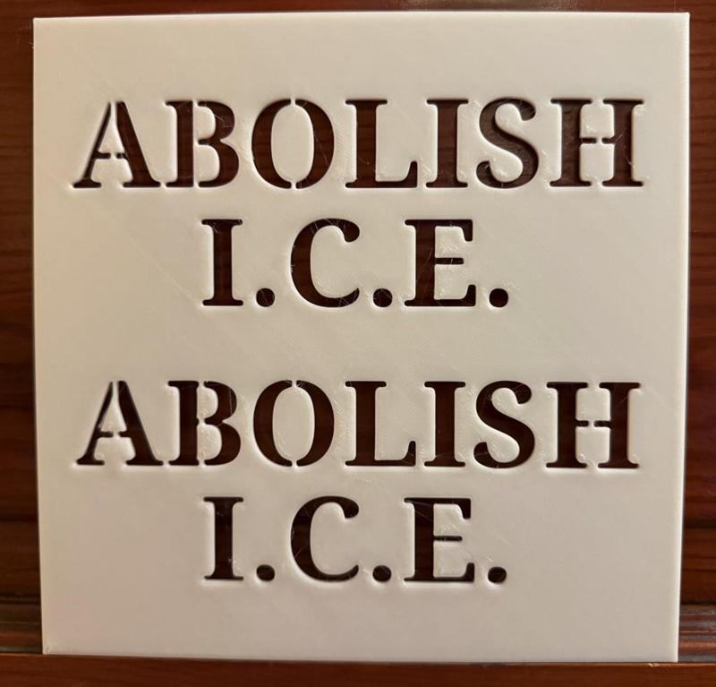 Abolish ICE Stencil