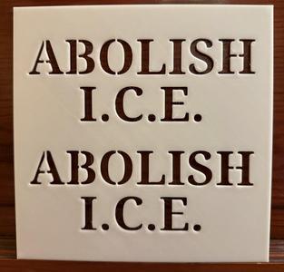 Abolish ICE Stencil