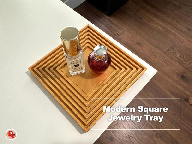 Modern Square Jewelry Tray