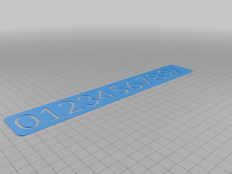 Numbers writing aid