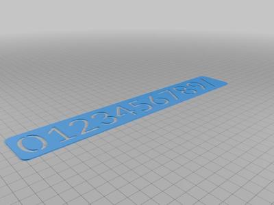 Numbers writing aid