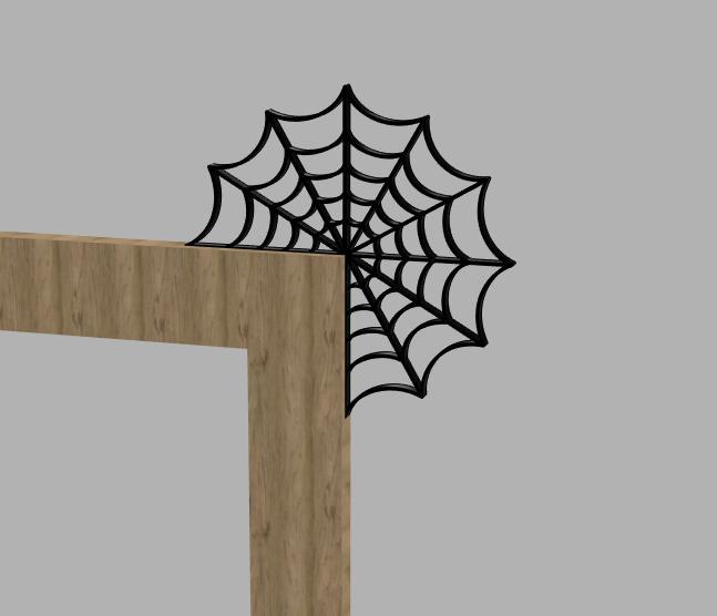 Spider web doorframe decoration