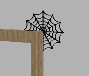 Spider web doorframe decoration
