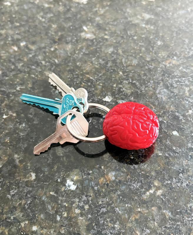 Brain keychain