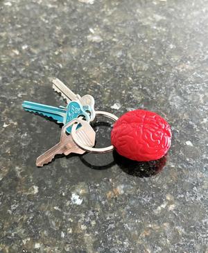 Brain keychain