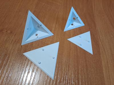 Corner bracket wallmount for shelf or cabinet
