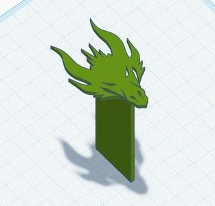 Dragon Halo Bookmark 5.stl