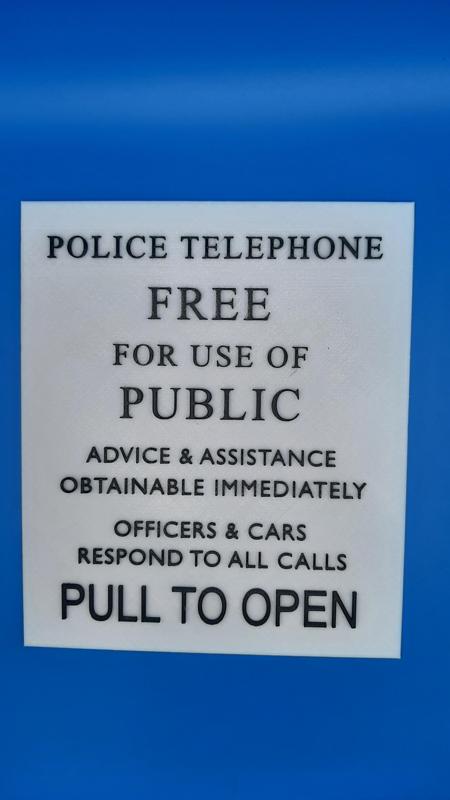 TARDIS Police Call Box Sign