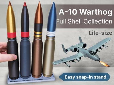 A-10 Warthog 30mm Collection | Easy Snap-in Stand