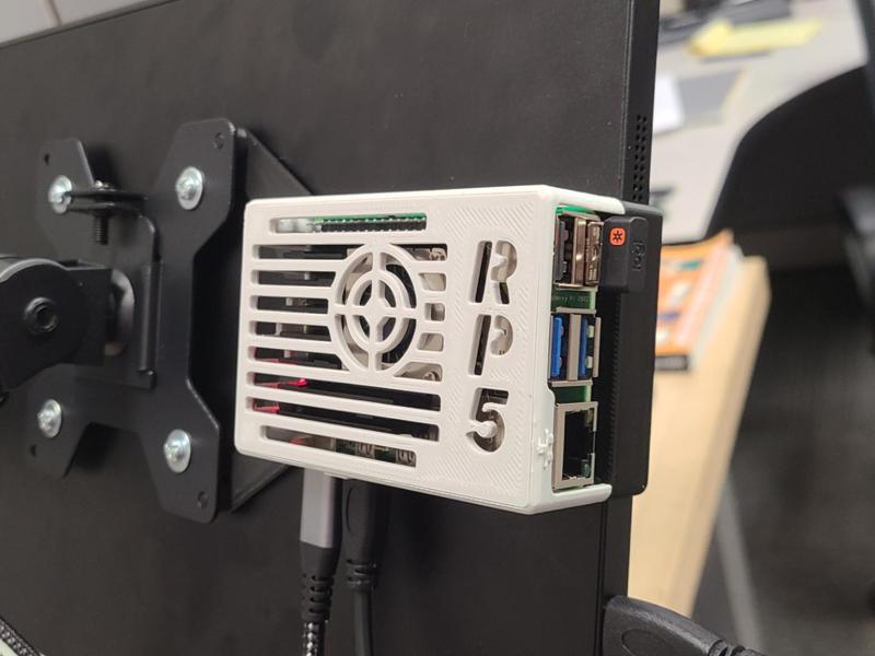 Raspberry Pi 5 Case Mount for Amazon 15.6" Monitor