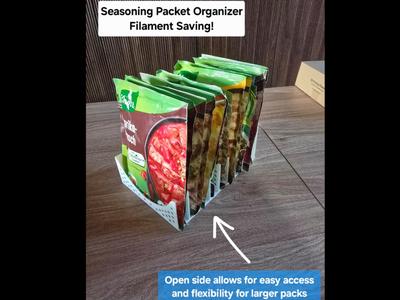 Seasoning Packet Organizer  --Low filament!