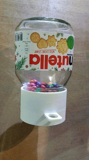 Simple Candy Dispenser - Nutella Jar Upcycle