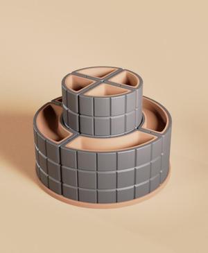Desk Organizer 7x7 Grid Tower