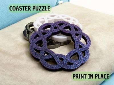 Coaster Interlocking Puzzle Brain Teaser