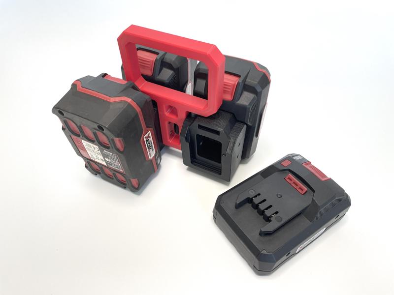 Parkside X20V Battery Carrier 4x