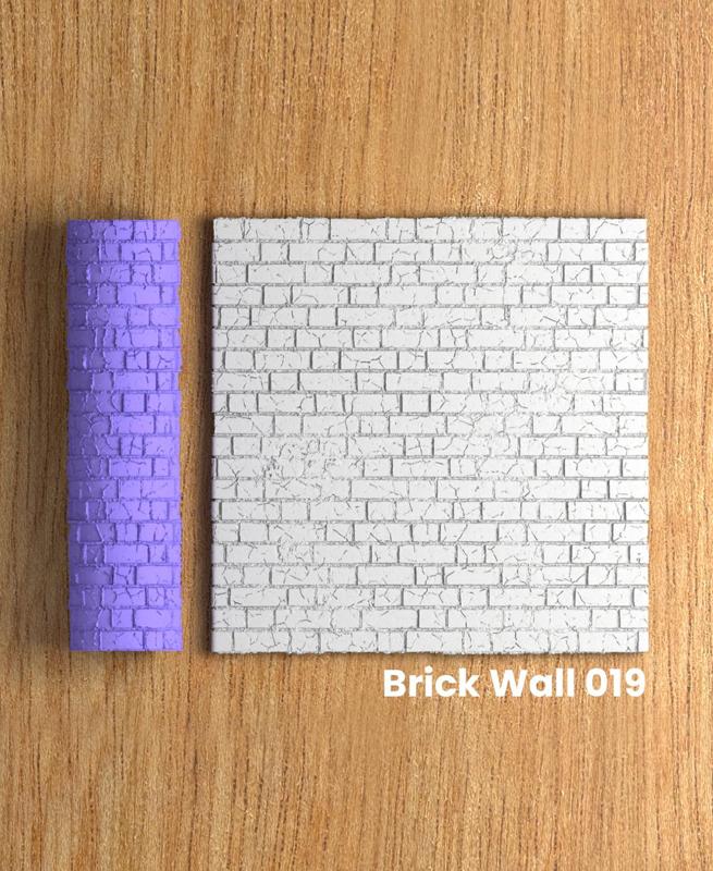 Collection Fuchsia | Brick Wall 019 | Polymer Clay Seamless Texture Roller