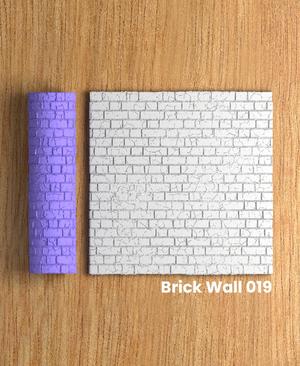 Collection Fuchsia | Brick Wall 019 | Polymer Clay Seamless Texture Roller