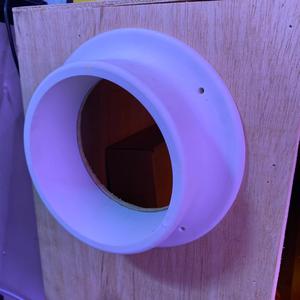 6" Pipe flange for CNC enclosure