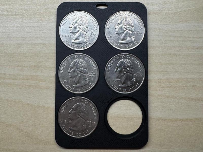 US Quarters Holder (credit card size)