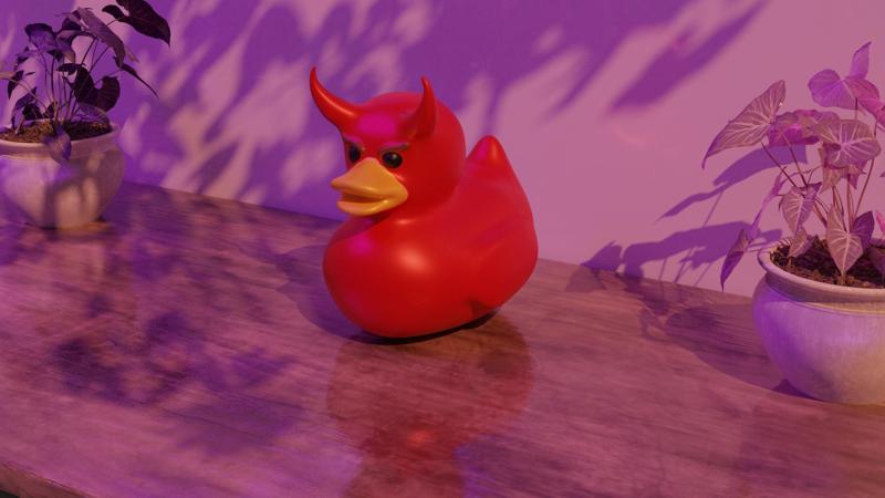 Demon/Devil rubber duck for Halloween