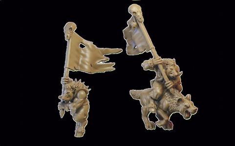 Boarc Flagger Miniature (32mm)