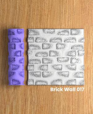 Collection Green | Brick Wall 017 | Polymer Clay Seamless Texture Roller