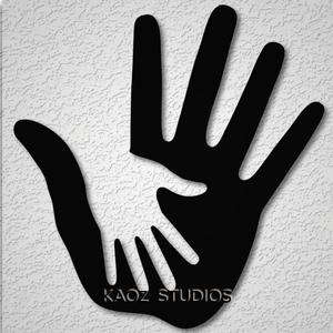 Fathers Day Hands Child and Parent Wall Art
