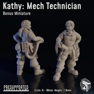 Bonus Miniature: Mech Technician Kathy