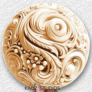 ivory sphere hueforge wall art 