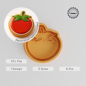 Fruit Shape Cutter & Stamp Set, Perfect for Cookies & Fondant, Healthy Snack Design, 3 Sizes, Nutritious Food Decor PRODUCT_1205