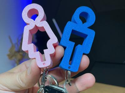Minimalist Keychains – Woman & Man 