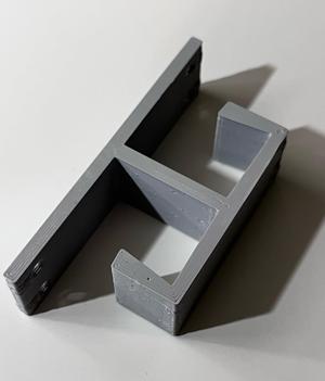 Cable double holder for table / Under desk cable holder / Cable management hook