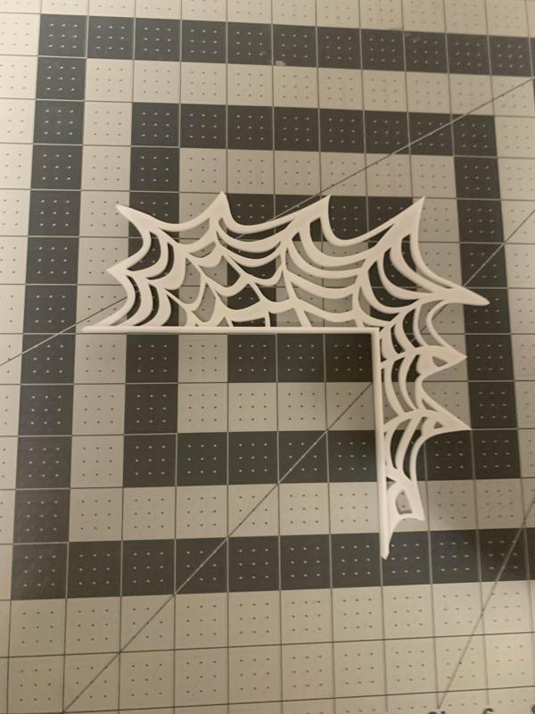 Halloween spider web door corner *fixed*